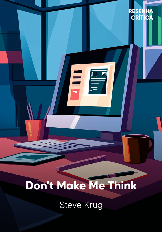 Capa do livro Don't Make Me Think, de Steve Krug — resumo e resenha crítica no 12min