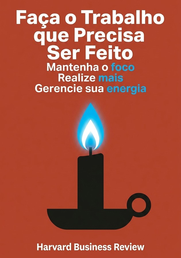 Capa do livro Faça o Trabalho que Precisa Ser Feito, de Harvard Business Review  — resumo e resenha crítica no 12min