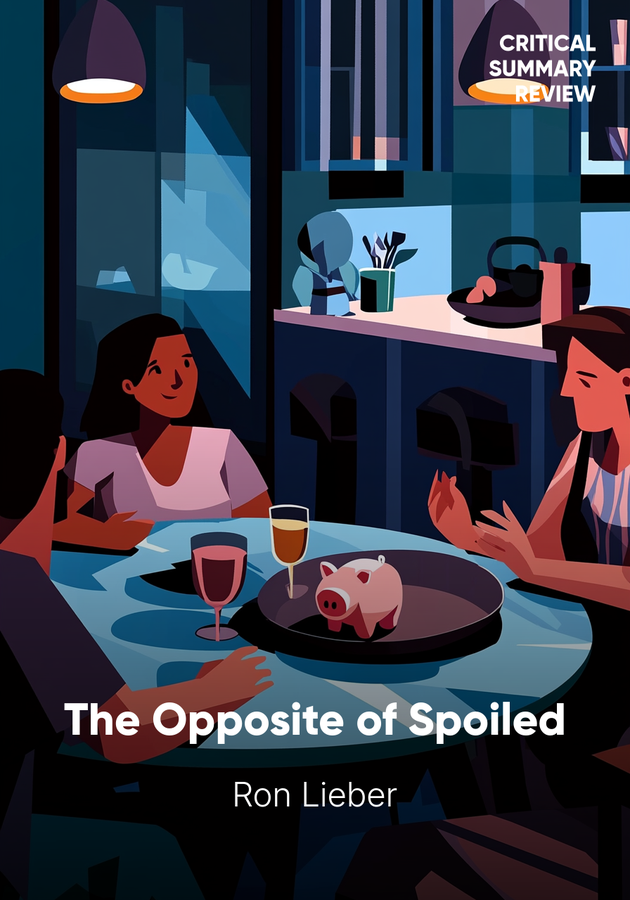 Book cover of The Opposite of Spoiled by Ron Lieber — critical summary review on 12min