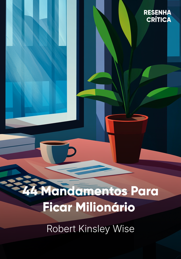 Capa do livro 44 Mandamentos Para Ficar Milionário , de Robert Kinsley Wise — resumo e resenha crítica no 12min