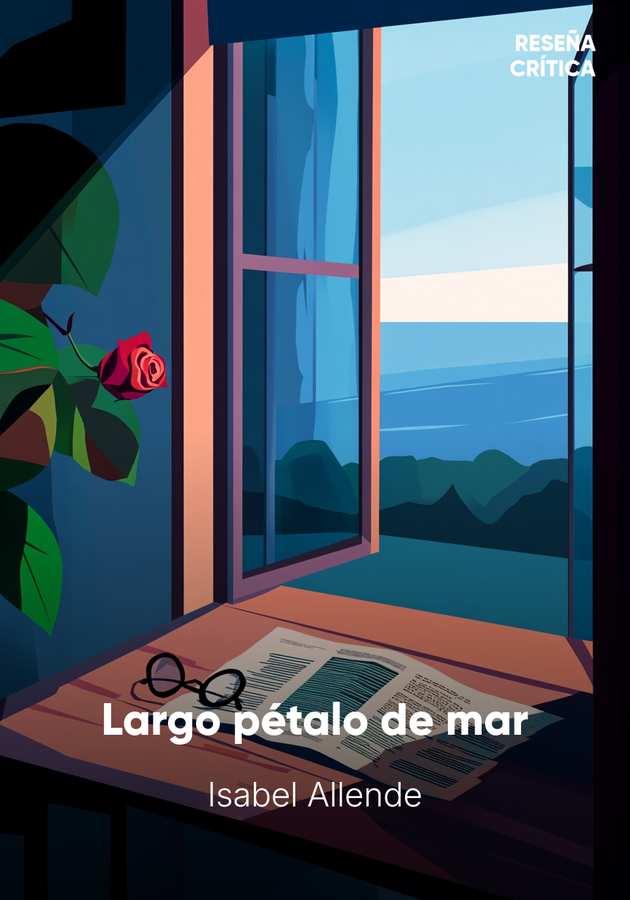 Portada del libro Largo pétalo de mar, de Isabel Allende — resumen crítico y reseña en 12min