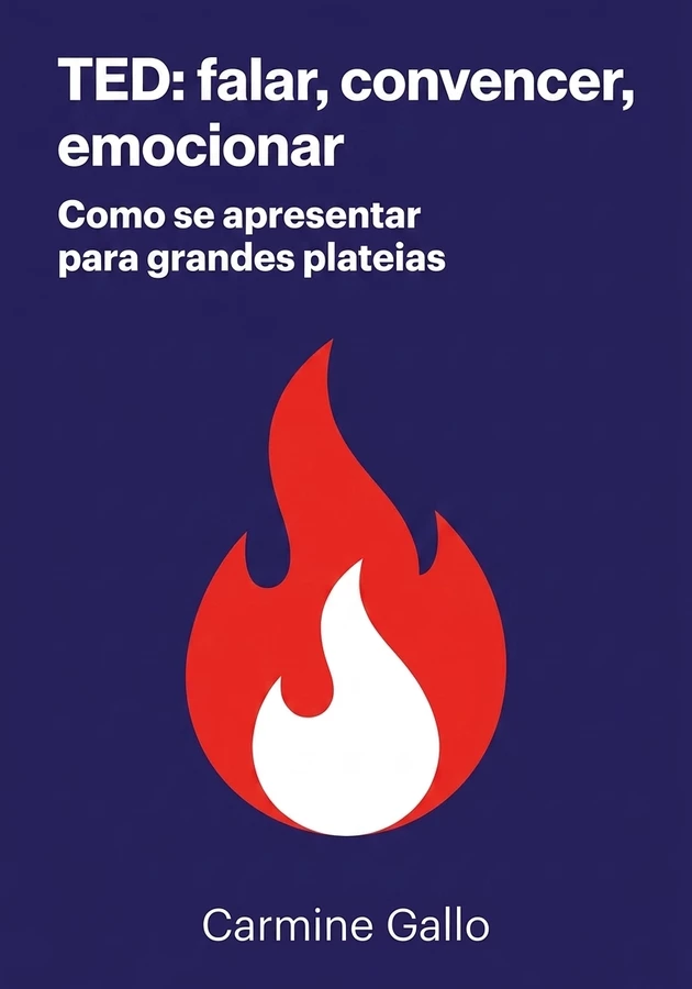 Capa do livro TED: falar, convencer, emocionar, de Carmine Gallo — resumo e resenha crítica no 12min
