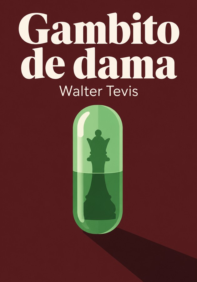 Portada del libro Gambito de dama, de Walter Tevis — resumen crítico y reseña en 12min