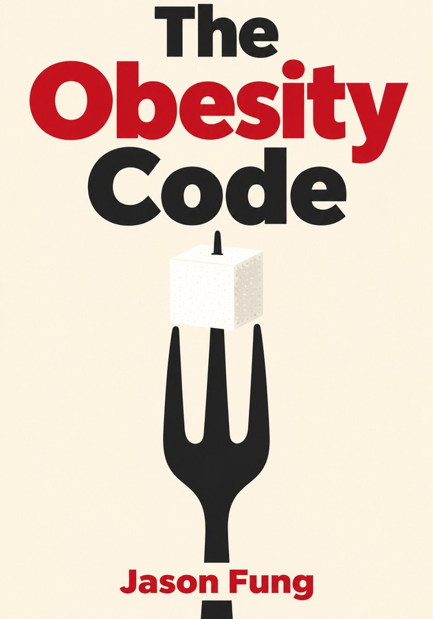 Book cover of The Obesity Code by Jason Fung — critical summary review on 12min