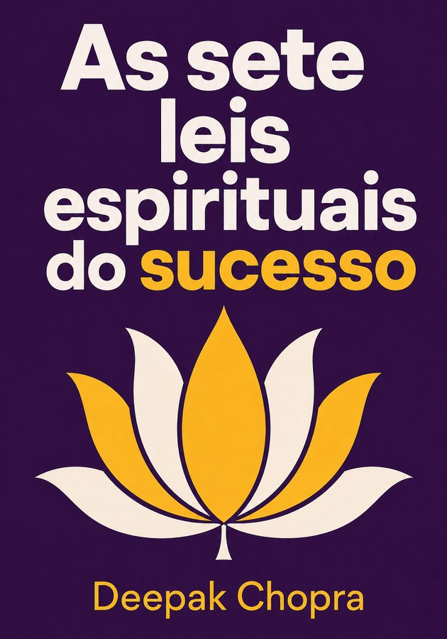 Capa do livro  As sete leis espirituais do sucesso, de Deepak Chopra — resumo e resenha crítica no 12min
