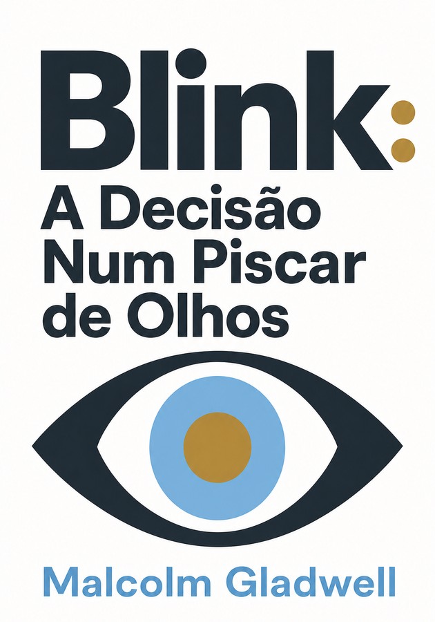 Capa do livro Blink: A Decisão Num Piscar de Olhos, de Malcolm Gladwell — resumo e resenha crítica no 12min