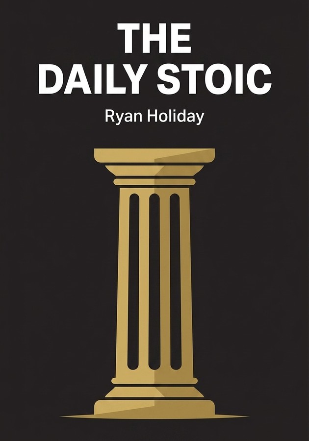 Book cover of The Daily Stoic by Ryan Holiday — critical summary review on 12min