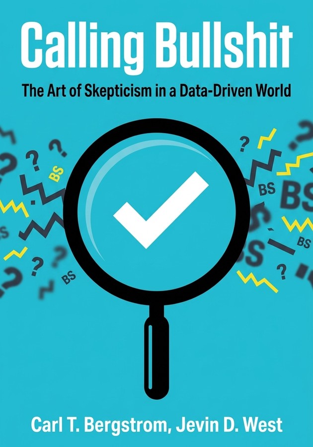 Book cover of Calling Bullshit by Jevin D. West — critical summary review on 12min