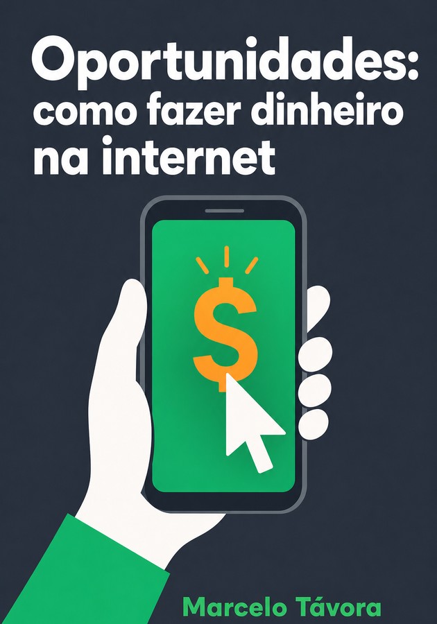 Capa do livro Oportunidades: como fazer dinheiro na internet, de Marcelo Távora — resumo e resenha crítica no 12min