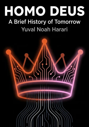 Book cover of Homo Deus by Yuval Noah Harari — critical summary review on 12min