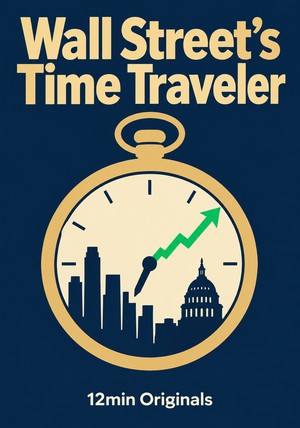 Book cover of Wall Street's Time Traveler by 12min Originals — critical summary review on 12min