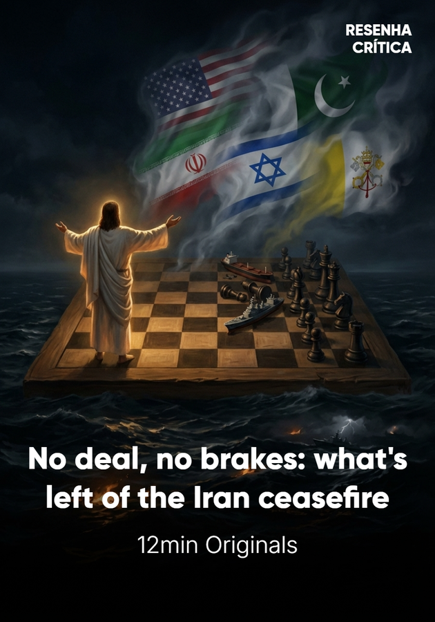 Book cover of No deal, no brakes: what's left of the Iran ceasefire by 12min Originals — critical summary review on 12min