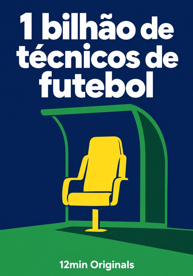 Capa do livro 1 bilhão de técnicos de futebol, de 12min Originals — resumo e resenha crítica no 12min
