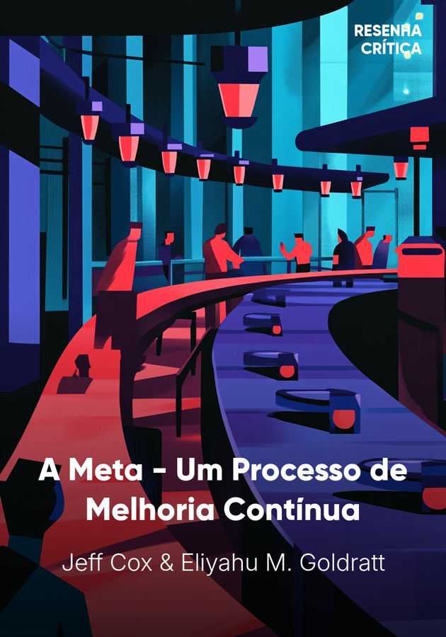 Capa do livro A Meta - Um Processo de Melhoria Contínua, de Eliyahu M. Goldratt — resumo e resenha crítica no 12min
