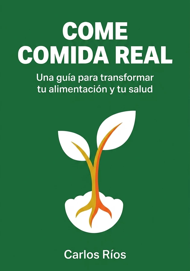 Portada del libro Come comida real, de Carlos Ríos — resumen crítico y reseña en 12min
