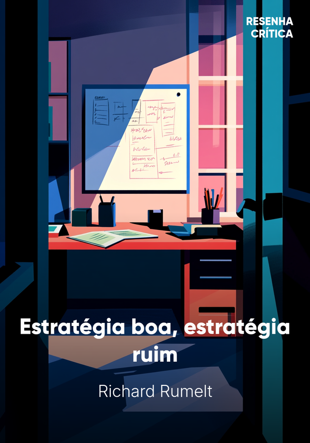Capa do livro Estratégia boa, estratégia ruim, de Richard Rumelt — resumo e resenha crítica no 12min