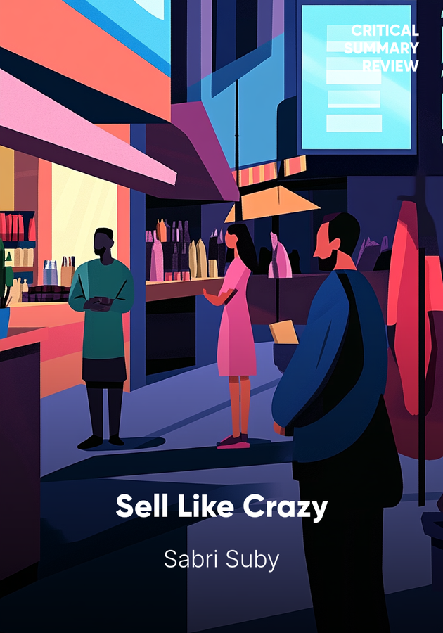 Book cover of Sell Like Crazy by Sabri Suby — critical summary review on 12min