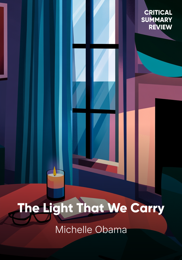Book cover of The Light That We Carry by Michelle Obama — critical summary review on 12min