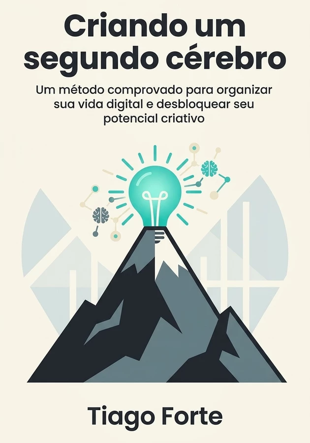 Capa do livro Criando um segundo cérebro, de Tiago Forte — resumo e resenha crítica no 12min