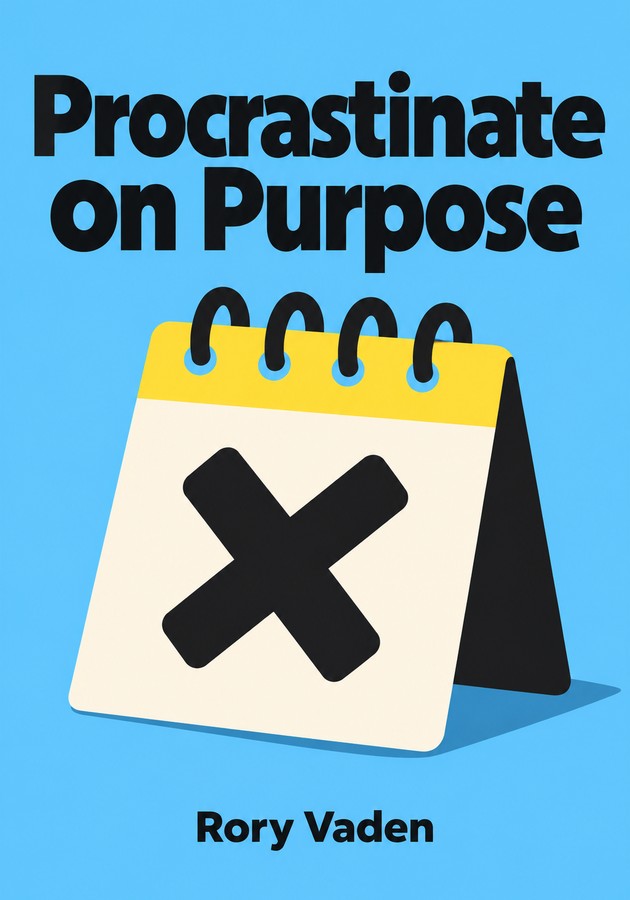 Book cover of Procrastinate on Purpose by Rory Vaden — critical summary review on 12min