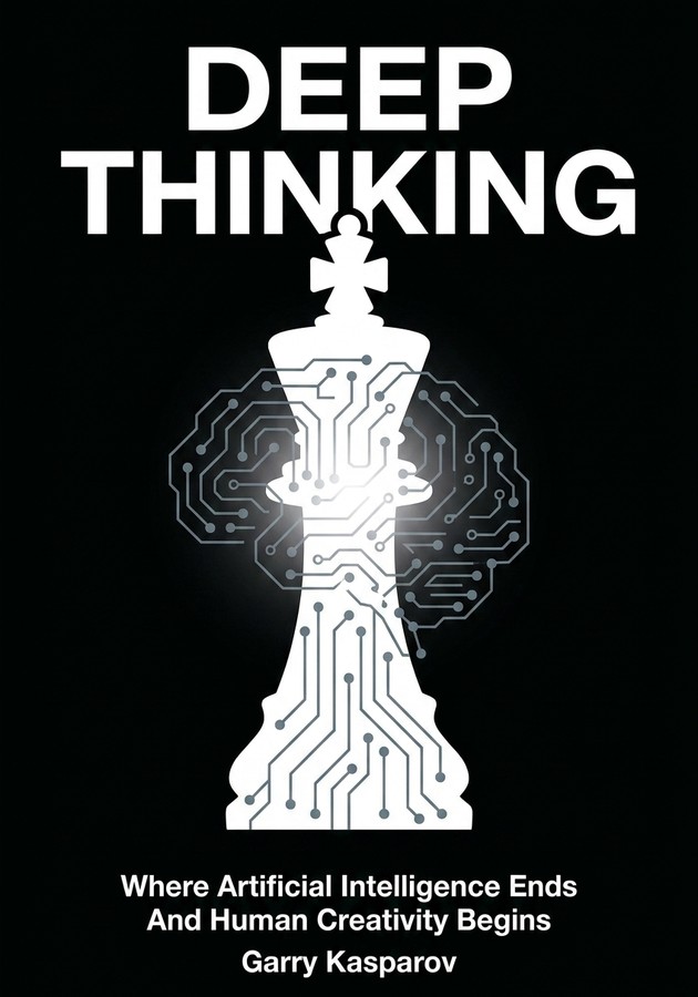 Book cover of Deep Thinking by Garry Kasparov — critical summary review on 12min