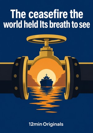 Book cover of The ceasefire the world held Its breath to see by 12min Originals — critical summary review on 12min