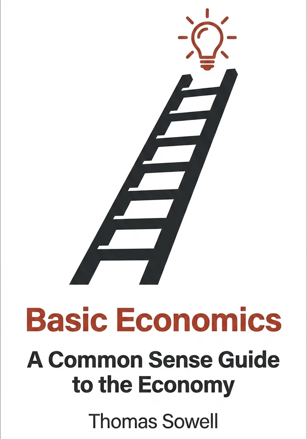 Book cover of Basic Economics by Thomas Sowell — critical summary review on 12min