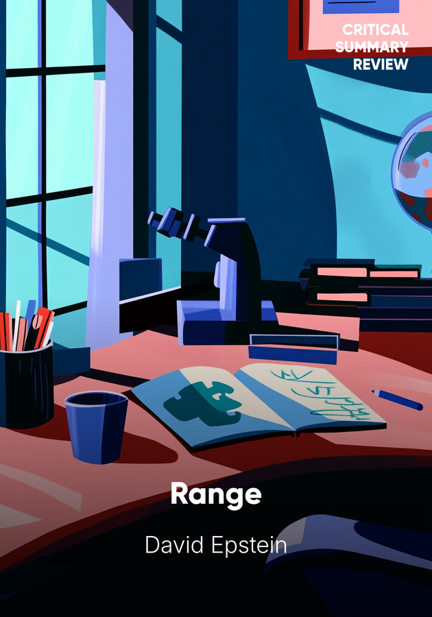 Book cover of Range by David Epstein — critical summary review on 12min