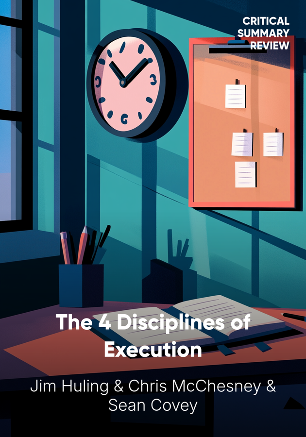 Book cover of The 4 Disciplines of Execution by Sean Covey — critical summary review on 12min