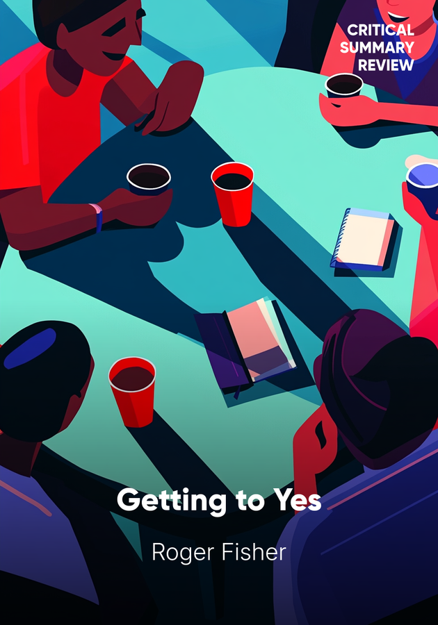 Book cover of Getting to Yes by Roger Fisher — critical summary review on 12min