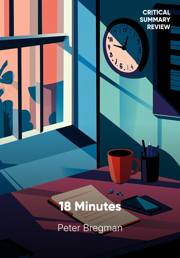 Book cover of 18 Minutes by Peter Bregman — critical summary review on 12min