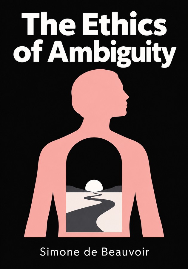 Book cover of The Ethics of Ambiguity by Simone de Beauvoir — critical summary review on 12min