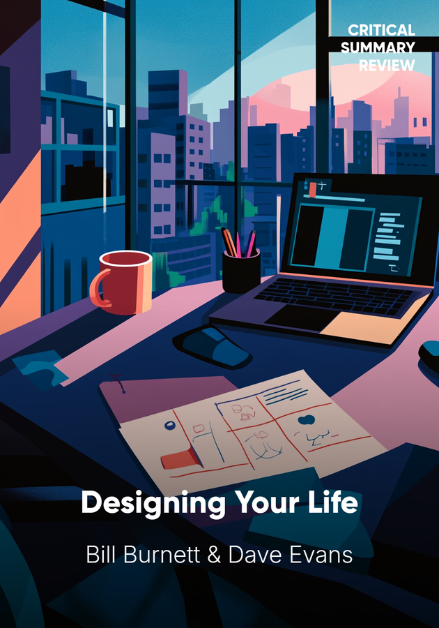 Book cover of Designing Your Life by Bill Burnett — critical summary review on 12min