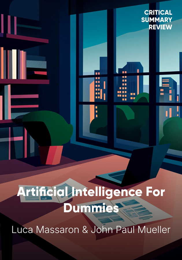 Book cover of Artificial Intelligence For Dummies by Luca Massaron & John Paul Mueller — critical summary review on 12min