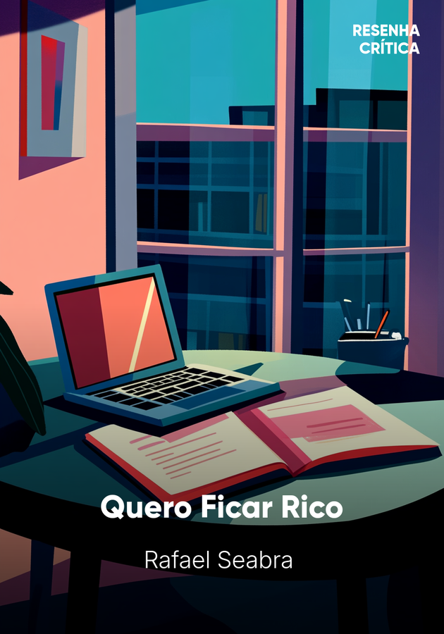 Capa do livro Quero Ficar Rico, de Rafael Seabra  — resumo e resenha crítica no 12min