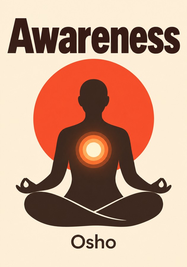 Book cover of Awareness by Osho — critical summary review on 12min