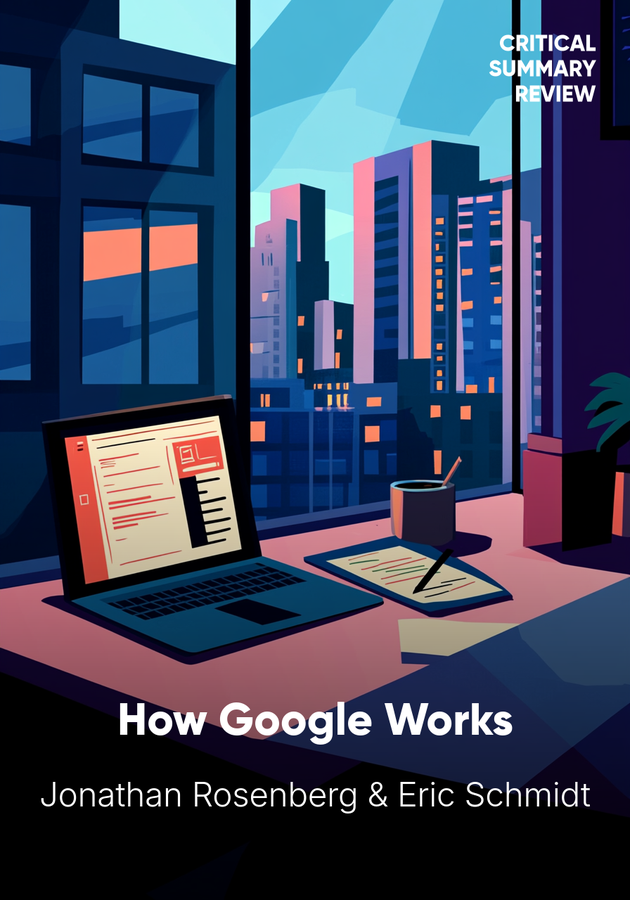 Book cover of How Google Works by Eric Schmidt — critical summary review on 12min