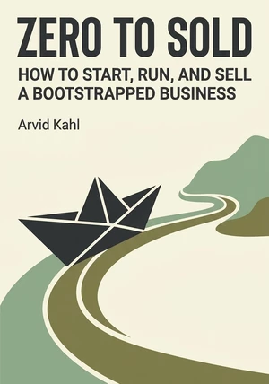 Book cover of Zero to Sold by Arvid Kahl — critical summary review on 12min