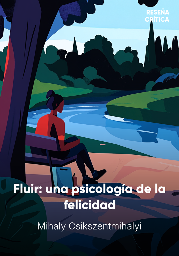 Portada del libro Fluir: una psicología de la felicidad, de Mihaly Csikszentmihalyi — resumen crítico y reseña en 12min