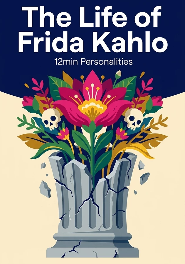 Book cover of The Life of Frida Kahlo by 12min Personalities — critical summary review on 12min