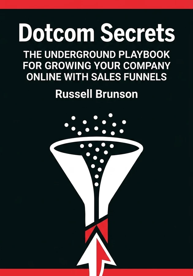 Capa do livro Dotcom Secrets, de Russell Brunson — resumo e resenha crítica no 12min