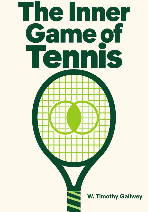 Book cover of The Inner Game of Tennis by W. Timothy Gallwey — critical summary review on 12min