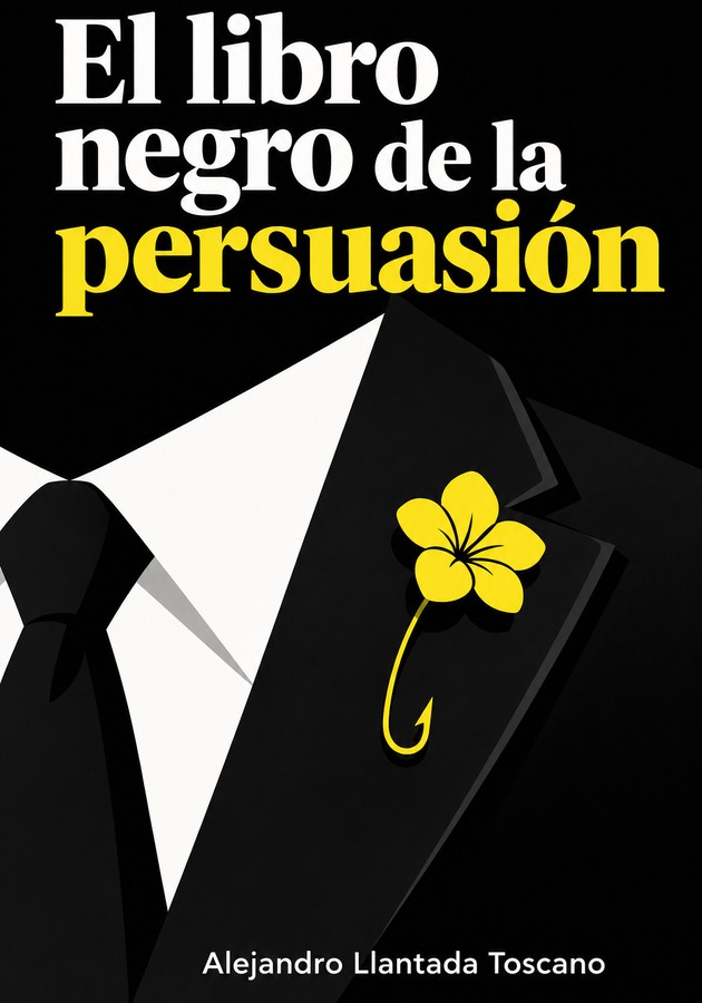 Portada del libro El libro negro de la persuasión, de Alejandro Llantada Toscano — resumen crítico y reseña en 12min