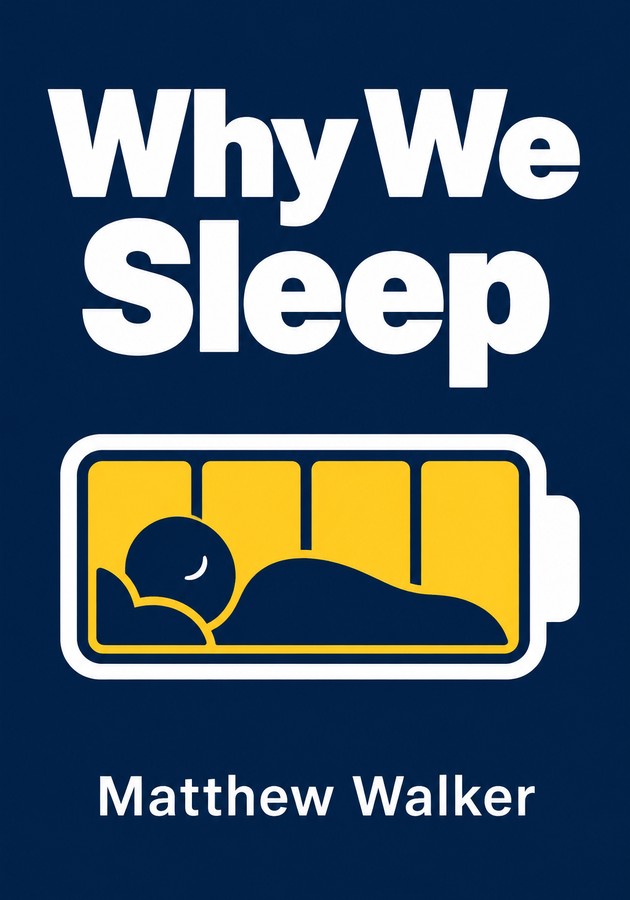 Book cover of Why We Sleep by Matthew Walker — critical summary review on 12min