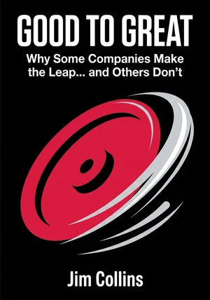 Book cover of Good to Great by Jim Collins — critical summary review on 12min