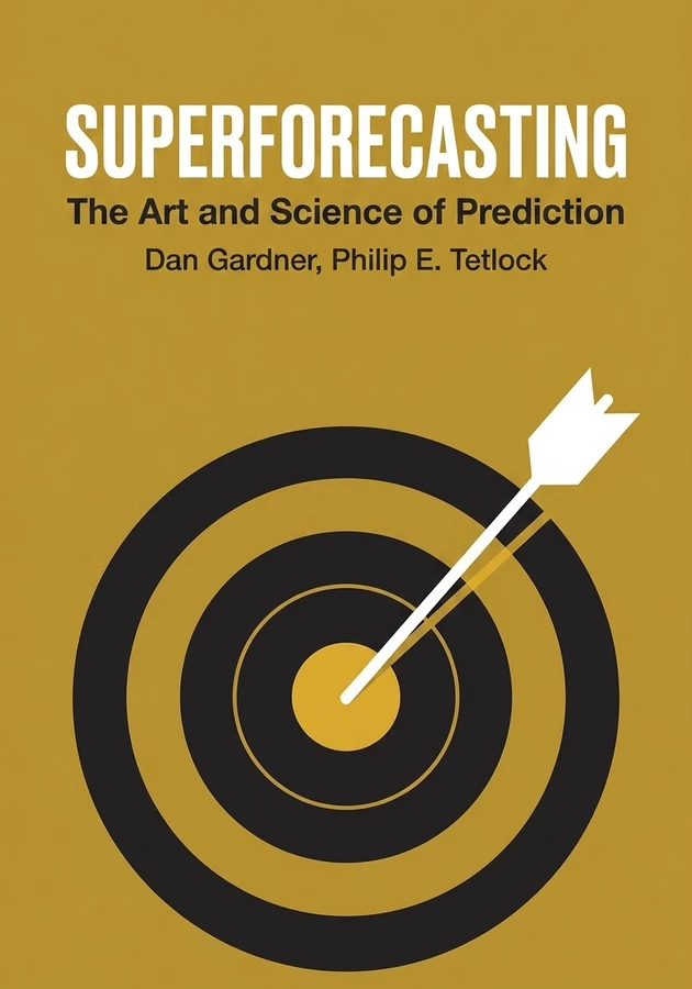 Book cover of Superforecasting by Philip E. Tetlock — critical summary review on 12min