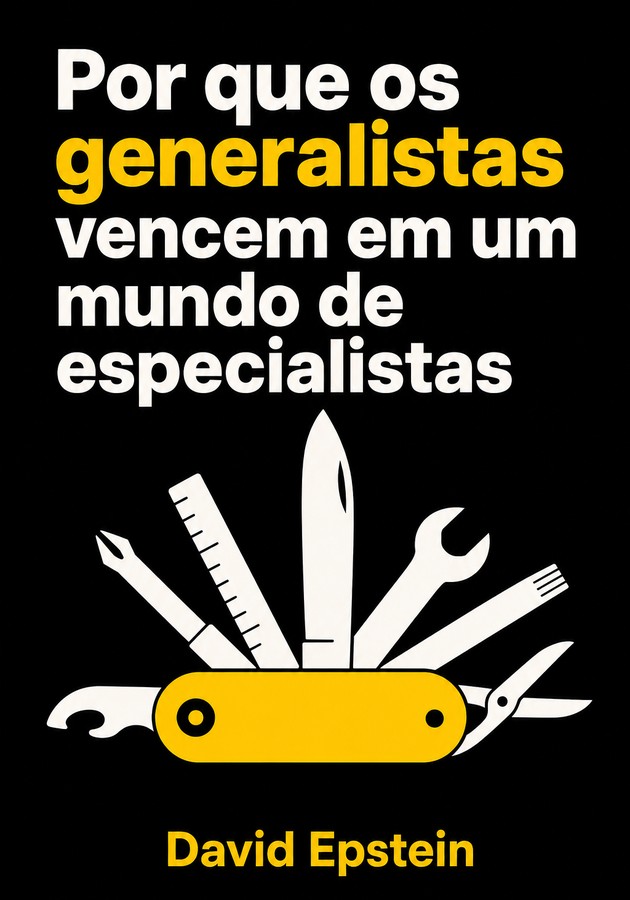 Capa do livro Por que os generalistas vencem em um mundo de especialistas, de David Epstein — resumo e resenha crítica no 12min