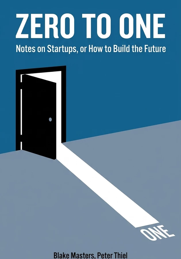 Book cover of Zero to One by Peter Thiel — critical summary review on 12min