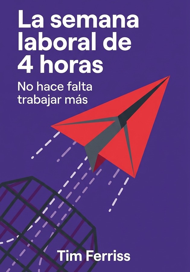 Portada del libro La semana laboral de 4 horas, de Tim Ferriss — resumen crítico y reseña en 12min