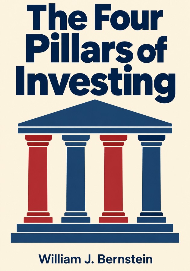 Book cover of The Four Pillars of Investing by William J. Bernstein — critical summary review on 12min
